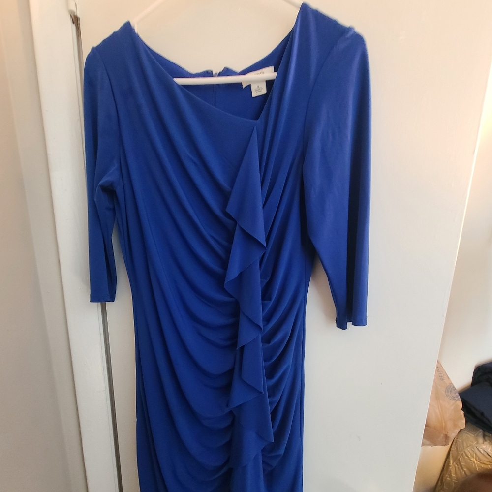 Elegant Blue Women's Dress Cato Size 8